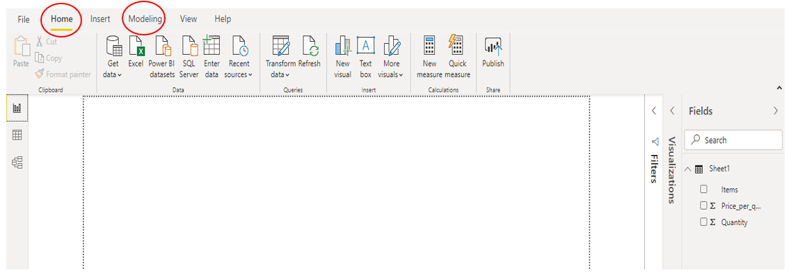 Power Bi dashboard